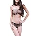 Produktbild SUCES Frauen Nachtwäsche, Sexy Perspektive Damen Dessous Spitze Babydoll Lingeries Mesh-Set Dünn Unterwäsche(Schwarz,one size)