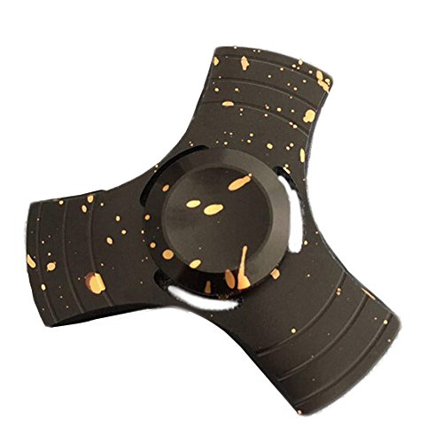 St.Mandyur Camouflage Multicolor Triangle Fidget Spinner High Speed EDC Focus Toy Relieve Stress and Anxiety for Kids and Adults (Black)