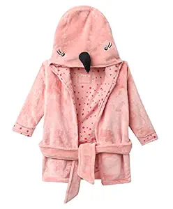 Mi Arcus Premium Soft Coral Baby Hooded Full Sleeves Bath Robe/Gown for Boys and Girls (2-4 Years)
