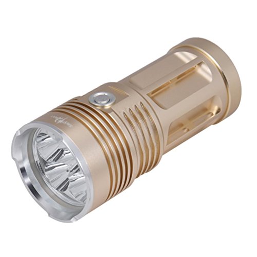 Flashlight- Internet Super Bright Torch - 6000LM - 10000LM Golden (9k)