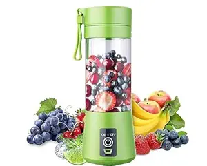 Portable Electric USB Juice Maker Juicer Bottle | Blender Grinder Mixer | Rechargeable Bottle with 6 Blades