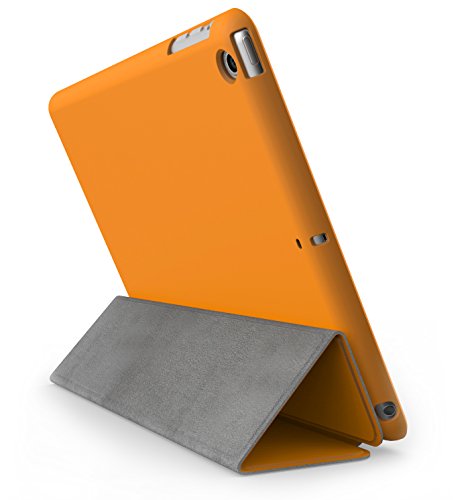 Khomo iPad Mini 1, 2, 3 Hülle Case Orangenes Gehäuse mit doppelten Schutz ultra dünn und leicht, Smart Cover – Dual Orange - 2
