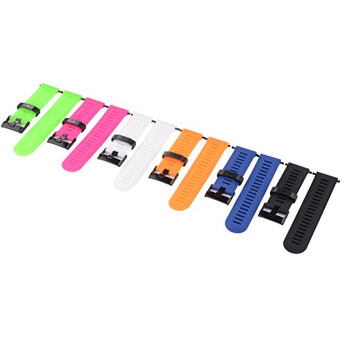 XCSOURCE   6pcs Banda de reloj ajustable wristband correa de reloj de correa de pulsera de reemplazo Para Garmin Fenix 3 HR  Verde   blanco   amarillo   negro   rojo   azul  TH438
