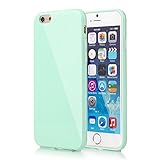 CellBoutique TM Glossy TPU Gel Case Cover Bumper Back For Apple iPhone 5s With Screen Protector With Screen Protector Mint Green