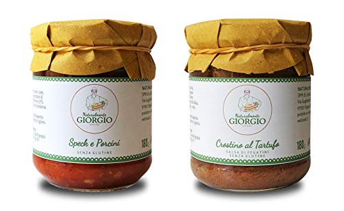 ASSORTIMENTO N. 2 CONSERVE: SPECK E PORCINI 180 gr - CROSTINO AL TARTUFO 180 gr