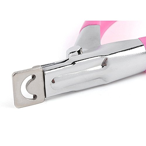 TRIXES Nagelknipser für Natur- und Kunstnägel Einfache Handhabung – Rosa - 3