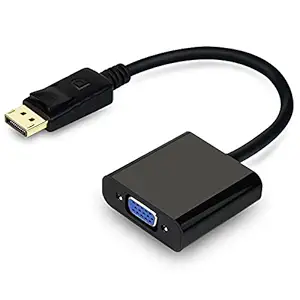 rts DisplayPort(DP) Male to VGA Female Cable Adapter (NOT USB/NOT HDMI)