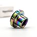 Produktbild Vaportown Rainbow Edelstahl Drip Tip Mundstück Kappe für Aspire Cleito 120 Tank mit Gummidichtung