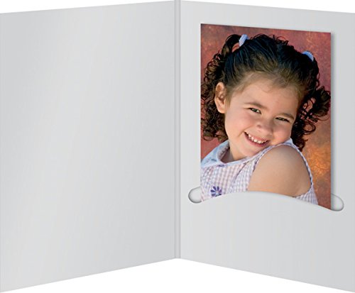 Daiber Bewerbungsbildmappen für Bewerbungsbilder bis 7 x 10 cm, 100 Stück, weiß matt