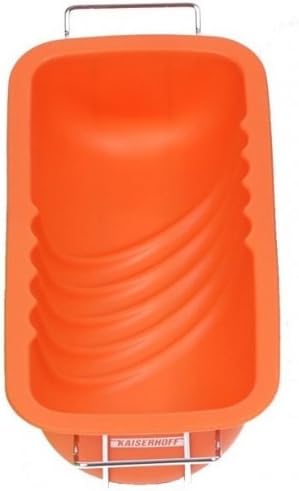 Silicone Bread and Loaf pan - 27 x 12 x 6,5 cm -cake mould with metal frame - Baking mould
