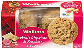 Walkers White Chocolate and Raspberry Biscuits 150g