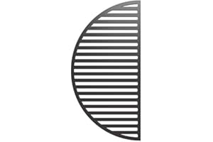 YNNI KAMADO TQ23CRG Grille de Barbecue en Fonte à Fente Demi-Lune 49,5 cm 3,5 kg