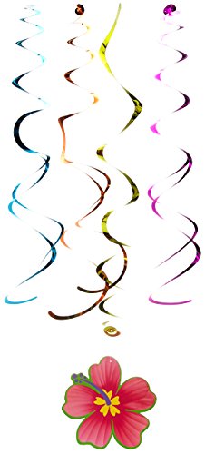 Amscan Luau Swirl Hanging Decorations Value Pack (Each)