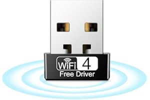 NETVIP Clé USB Wi-Fi pour PC - Adaptateur WiFi - 150 Mbps - 2,4 GHz - Adaptateur sans fil 802.11ac/n/g/b - Pour PC, Windows XP/7/8/10/Vista - Pas de CD nécessaire - Plug & Play