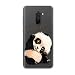 Produktbild Homikon Silikon Hülle Karikatur TPU Tasche Handyhülle Transparente Durchsichtig Kirstall Clear Ultra Dünn Schutzhülle Stoßdämpfend Soft Case Cover Kompatibel mit Xiaomi Pocophone F1 - Winkender Panda