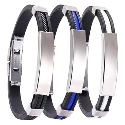 3 Pcs Ion Therapeutic Titanium Wristband Set, Adjustable Therapeutic Lympunclog Titanium Wristband Pro In Black, White, Blue Color, Detox Lympunclog Unclog Therapy Bracelet For Men, Women