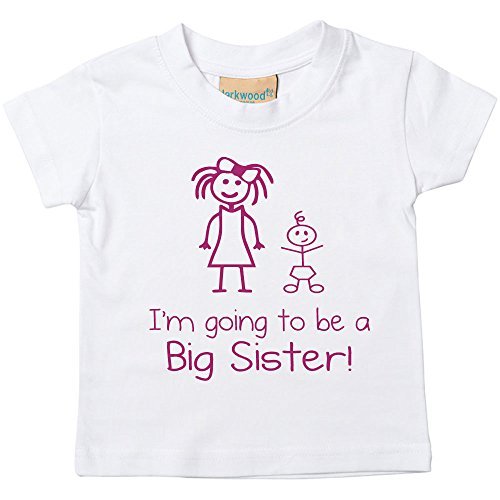 I'm Going To Be a Big Sister White Tshirt Baby Toddler Kids Available in Sizes 0-6 Months to 14-15 Years New Baby Sister Gift