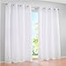 Produktbild 2er-Pack Halb-blickdicht Oesen Vorhang Gardinen BxH 140x225cm Weiss