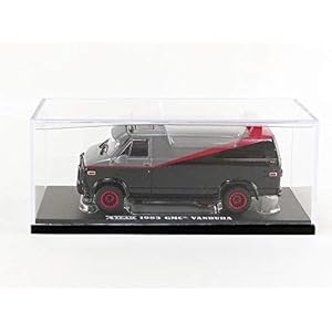 Greenlight Collectibles 86515, A-TEAM DieCast Furgone GMC VANDURA 1983 12cm, Scala 1/43, Nero - immagine 5