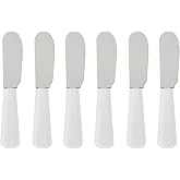 SUWORS 6&rsquo;lı Kahvaltı ve Tereyağı Bı&ccedil;ağı Seti &ndash; 11 cm Yayma Bı&ccedil;akları, Kahvaltılık, Re&ccedil;el, Krem Peynir ve Tereyağı İ&ccedil;in Şık ve
