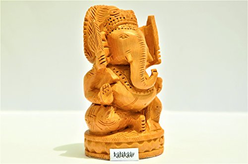 KalaKaar Handicraft Wooden Ganesha 4 inch for Car Dashboard Idol RS.570 (70.00% Off) - Amazon