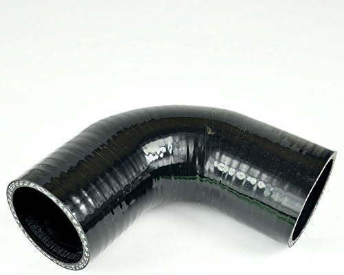 Demon MotorSport 76mm 3.0" - 90 Degree Silicone Hose Black with Black Liner