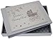 White Cotton Cards Grandma's Boasting Book Tiny Album (Silver Pram and Bunting)