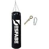 Desfabe Boxing Star 70x25 Cm Chain Boxing Sandbag Black +Hanger Apparatus