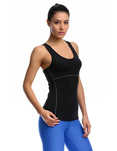 JIMMY DESIGN Damen Tank Top Kompression Sport Shirt – Ärmellos - 2