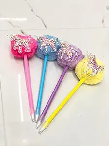 G4GIFT UNICORN POM POM PEN FOR GIRLS, BIRTHDAY RETURN GIFT (6)