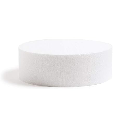 Lot De 3 Gâteaux En Polystyrène Hauteurs 7cm 10cm 15cm 20cm - Base Idéale Pour Gâteaux De Fête Et Décoration