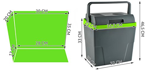 MALATEC Elektrische 16/22 L Auto Kühlbox Wärmebox Campingbox 12V Kühlschrank 5230, Größe:22L - 3