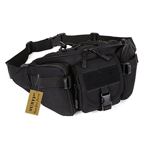 SUNVP Tactical Military Taillen-Beutel-Satz Fanny Tasche Gürteltasche Hip-Gürteltasche für den Außenlauf Camping Trekking Wandern