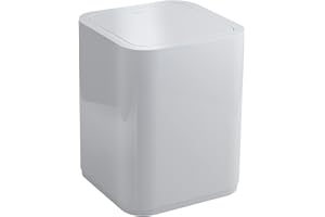Gedy G-Seventy Gettacarta, Misure e Peso: 24,6X20X20 CM & 0,47 kg, Pattumiera Bagno in resine termoplastiche, Finitura Bianca, Design Matteo Thun, 2 Anni di Garanzia