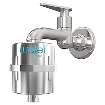 WaterFirst Shower and Tap Filter for Hard Water Protection with High Hardness Cartridge Chrome Finish
