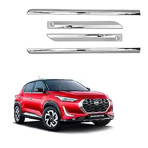 Side Beading/Side Cladding/Door Garnish/Door Protector Chrome Suitable for Nissan Magnite (Set of 4pcs)