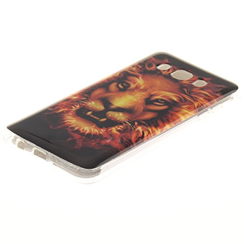 Cozy Hut Schutzhülle / Cover / Case Bunte Muster Weich TPU Handy Hülle für Samsung Galaxy J5 (2016) J510,Ultra Slim Dünn Silikon TPU Transparent für Samsung Galaxy J5 (2016) J510 Hülle , Premium Handy Tasche Schutz Hülle Case Cover Etui Strass Schutz schutzhülle Bumper Schale Silicone für Samsung Galaxy J5 (2016) J510 – Verärgerter Löwe - 2