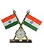 Carsaaz Universal Car Dashboard Indian Flag with Clock RS.190.00