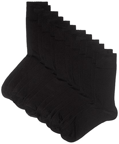 My Way Men Socks Basic 6er Calcetines, black 610, 43-46, Pack de 6