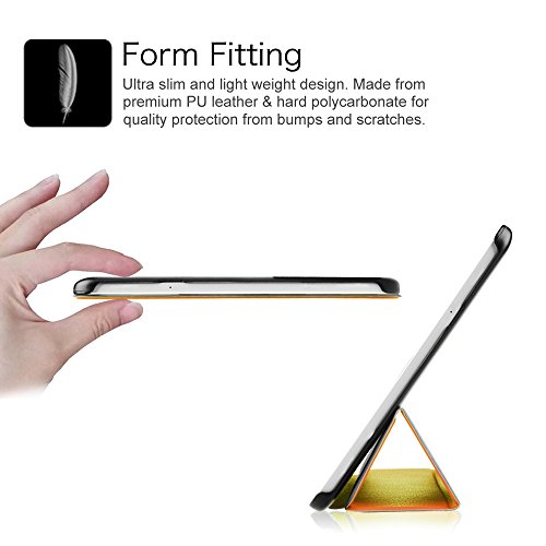 Fintie Samsung Galaxy Tab E 9.6 Hülle Case – Ultra Schlank Superleicht Ständer Smart Shell Cover Schutzhülle Etui Tasche für Samsung Galaxy Tab E T560N / T561N 24,3 cm (9,6 Zoll) Tablet-PC, Orange - 4