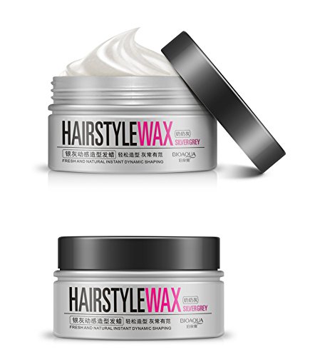 Yitla Haar Farbe Wachs Schlamm Farbstoff Färbung Creme,Silber-grau - 6