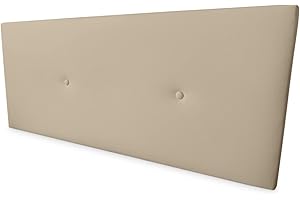 Somnia Descanso - Cabecero Polipiel Premium Acolchado Miami Medidas 90 x 60 cm (Cama de 80) Beige