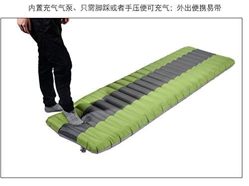 LABABE Sleeping Pad inflable con bomba incorporada. Colchón Inflable Esterilla de Acampada Hinchable Colchoneta de Aire Ergonómico Portátil Ultraligero para Viaje Camping Senderismo Playa Senderismo