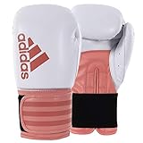 Lederoptik adidas Erwachsene Hybrid 100 Dynamic Fit - weiß/orange 8 oz; adiHDF100 Boxhandschuhe
