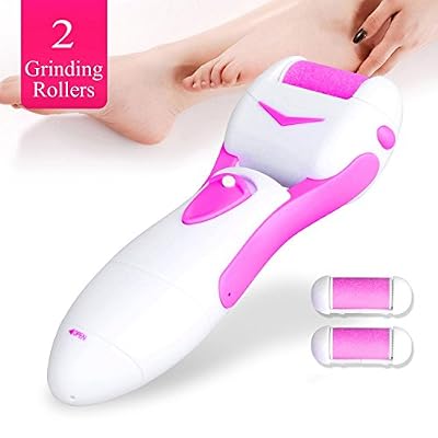 HOMETEK Pédicure électrique, Hometek Professional personnel Foot File Electric Callus Remover, en douceur la peau et efficace Mort enlever et durillons Réduire (Rose).