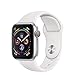 Produktbild APPLE WATCH SERIES 4 GPS  CELLULAR 44mm CAJA ALUMINIO PLATA CON CORREA DEPORTIVA BLANCA - MTVR2TY/A