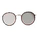 Produktbild Accessoryo - Runde braun Schildkröte Schale Rahmen Sonnenbrille mit Silber gespiegelte Linsen
