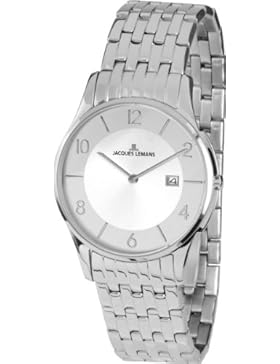 Jacques Lemans Herren-Armbanduhr XL london classic Analog Quarz Edelstahl 1-1781D