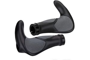 FAMEX RIDE® Ergonomic Ergo Bar End Handlebar Grip Bike Soft Cycle Comfort Support