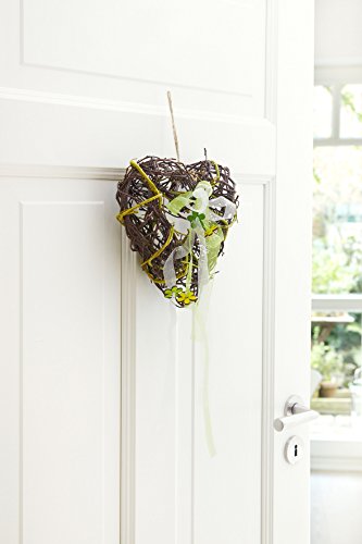 Heitmann Deco 63759 Weiden-Herz mit Zierband,, Weide, Natur/gruen, 26.5 x 26 x 8 cm - 2